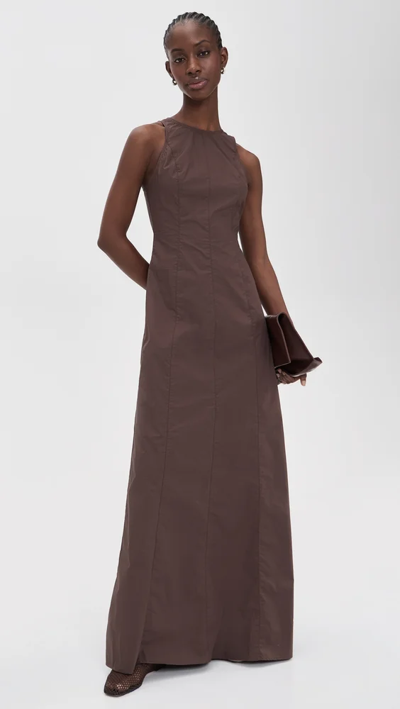 Dori Poplin Maxi Dress