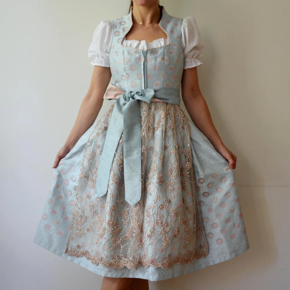 Powder Blue Midi Dirndl