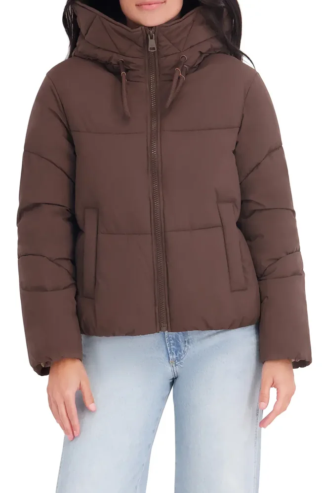 Short Hooded Puffer Jacket