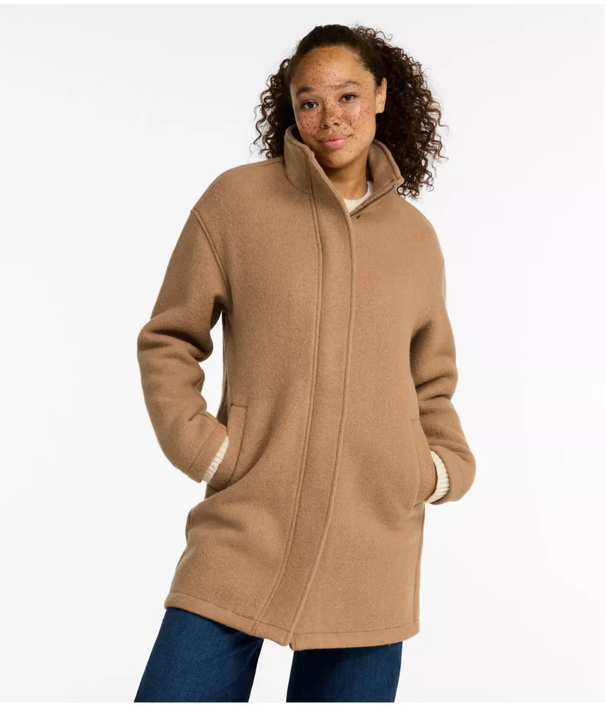 Women's Bean's Boiled Wool Coat