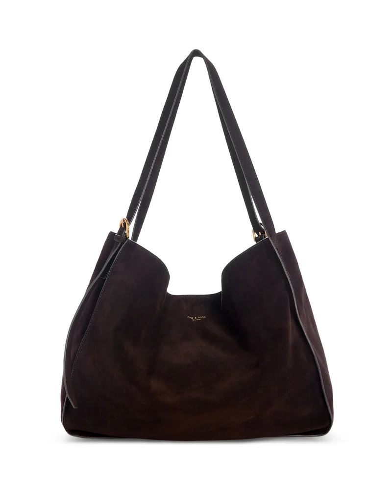 River Large Suede Tote Bag