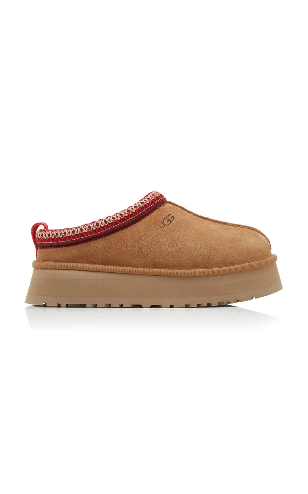 Taz Sheepskin Platform Slippers