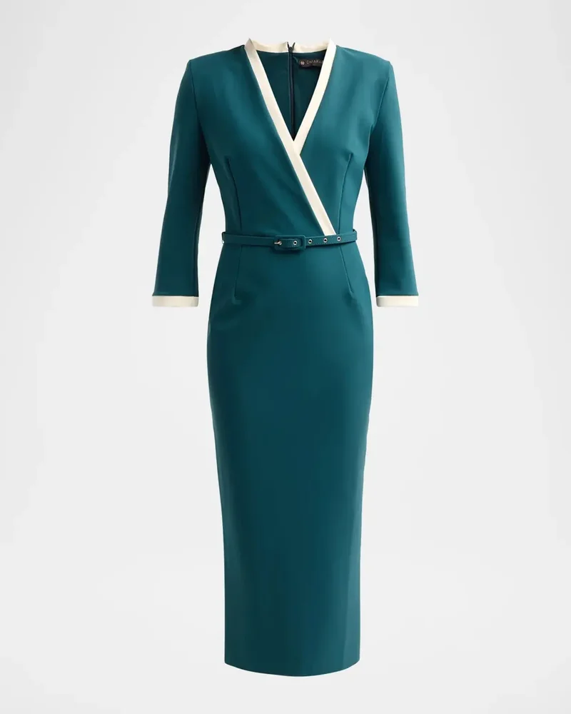 Arun Tie-Waist Midi Dress