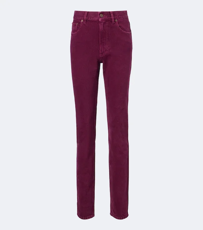 Mid-rise slim jeans