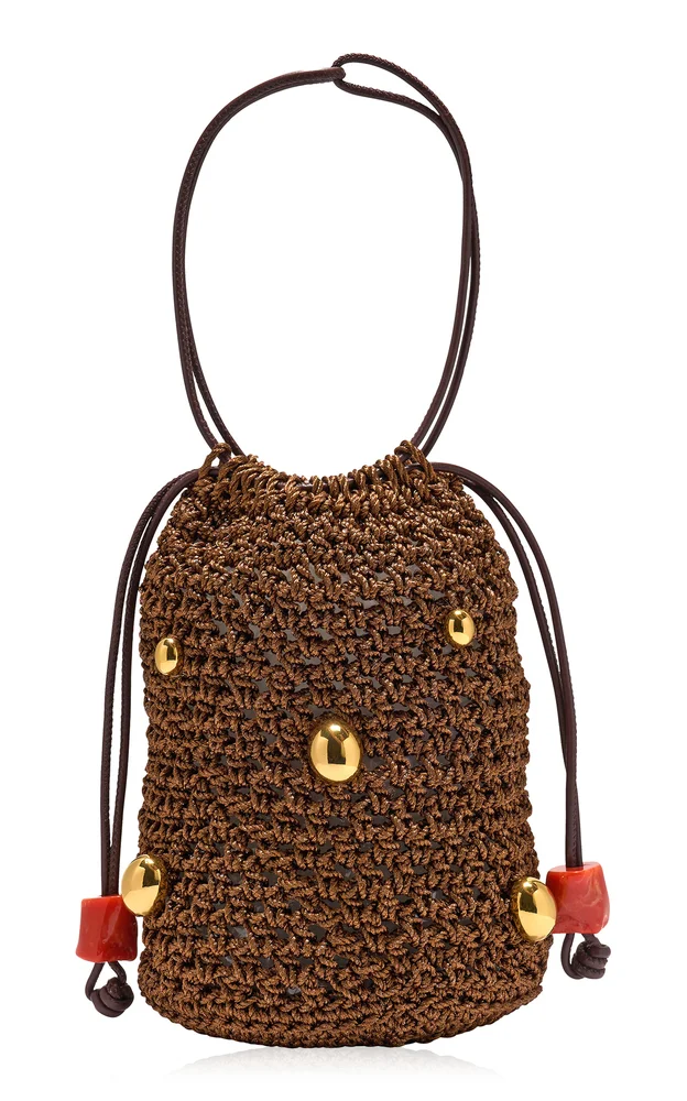 Isola Woven Bag In Mocha
