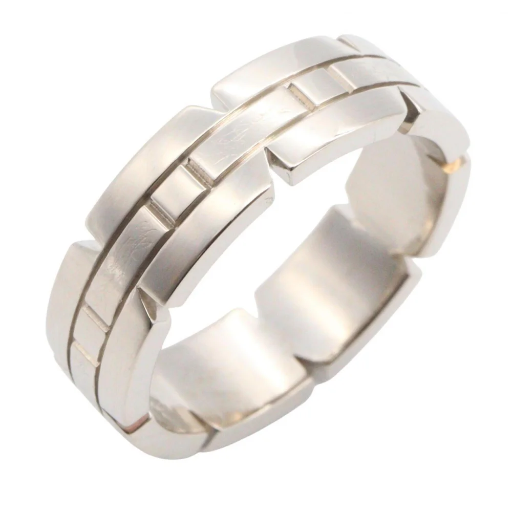 Pre-Owned Cartier Tank Française SM Ring 18K White Gold