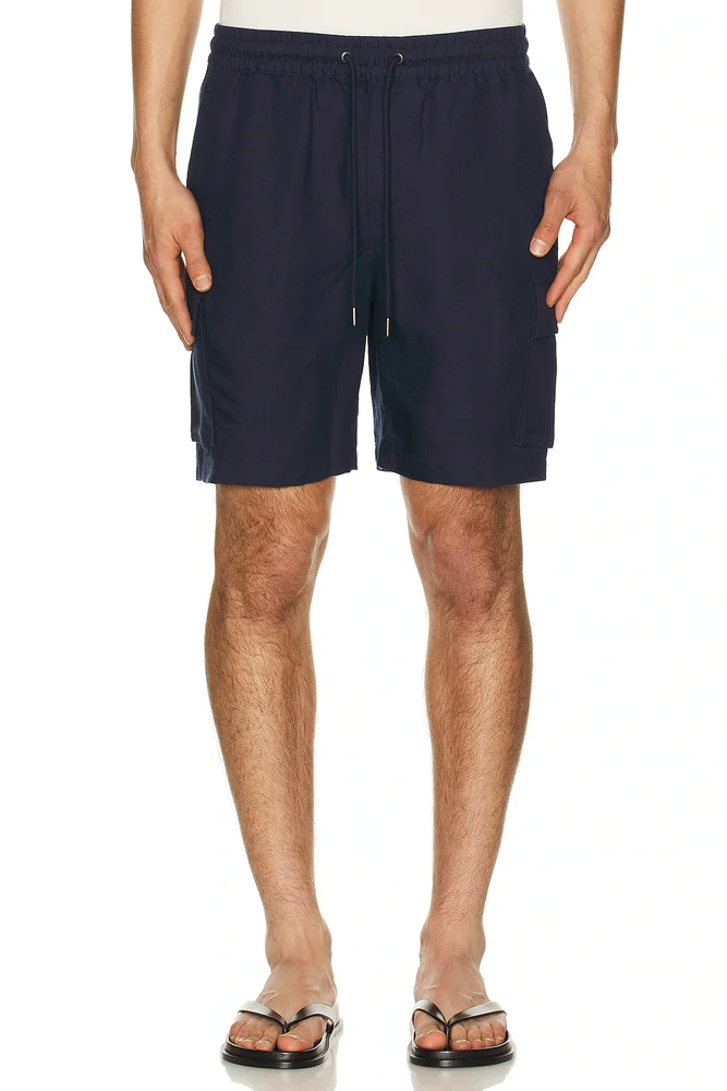 Air Linen Pull-On Cargo Short