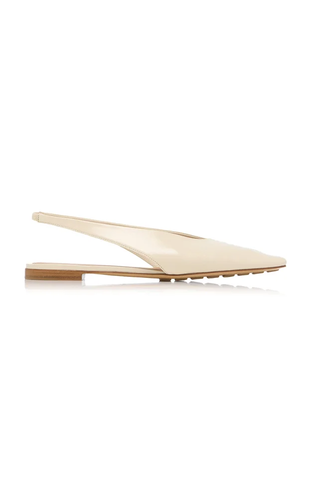 Cushion Lux Leather Slingback Flats