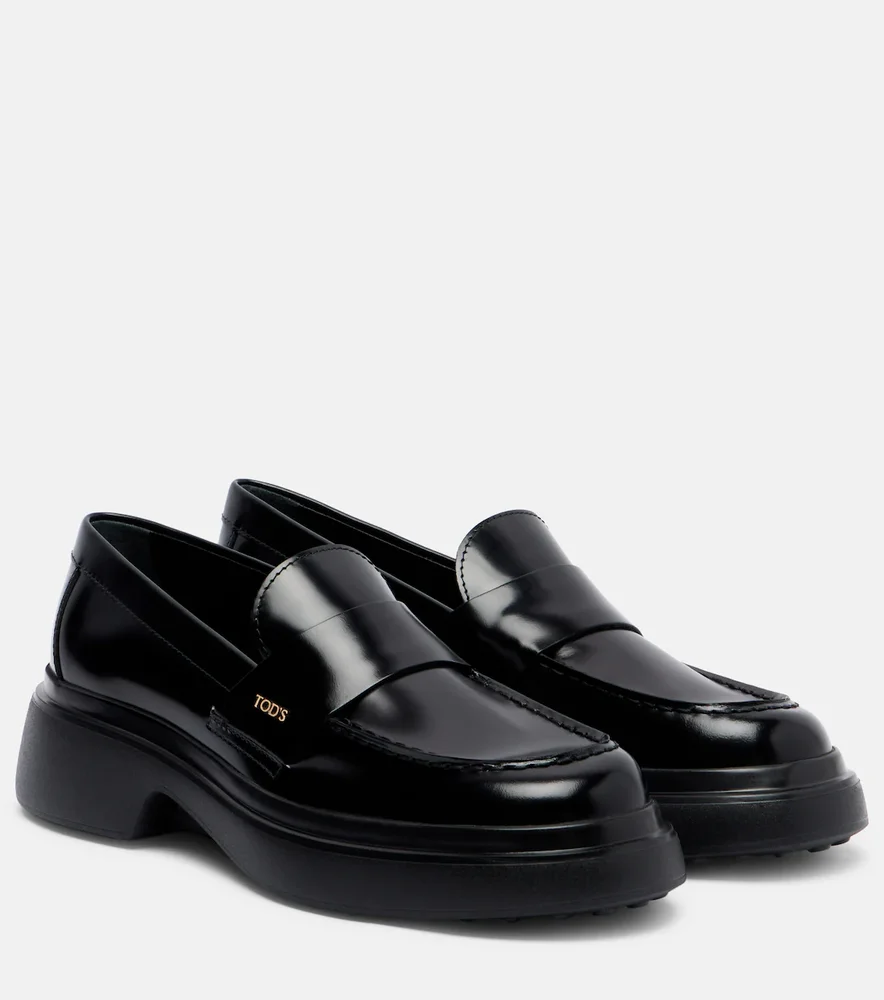 Leather loafers