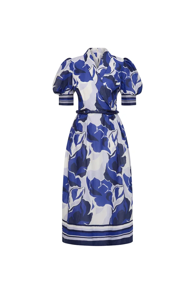Paros Short Sleeve Midi Dress