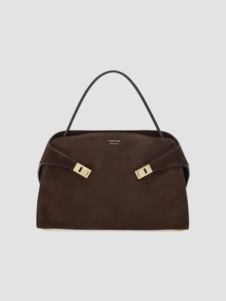 Hug Suede Shoulder Bag