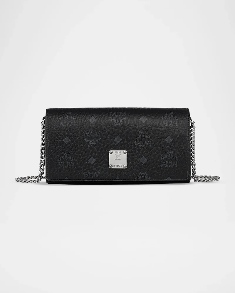 Aren Mini Visetos Canvas & Leather Crossbody Bag