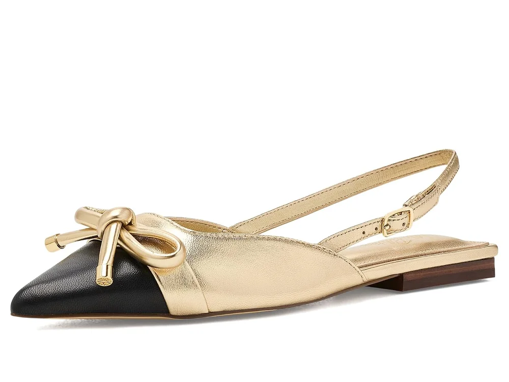 Brit Leather Bow Slingback