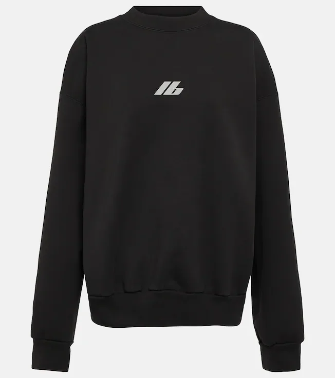 Crewneck cotton jersey sweatshirt