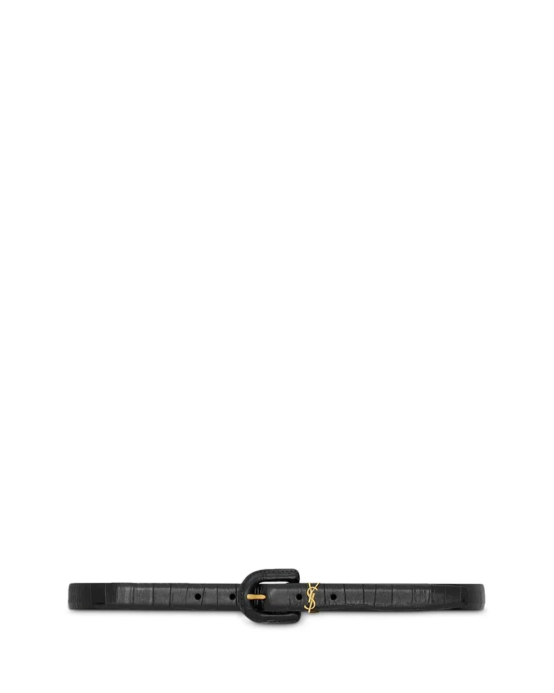 Cassandre Covered U Buckle Thin Belt