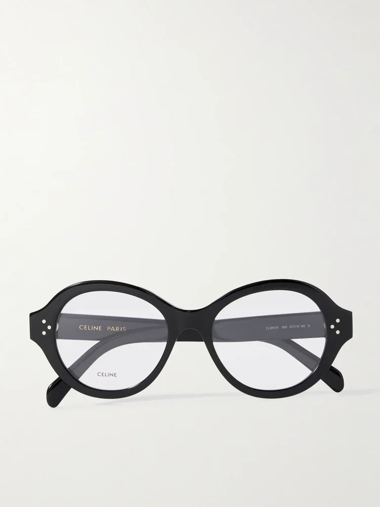 Round-frame acetate optical glasses