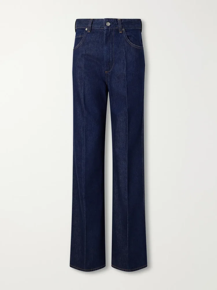 Morgan high-rise straight-leg jeans