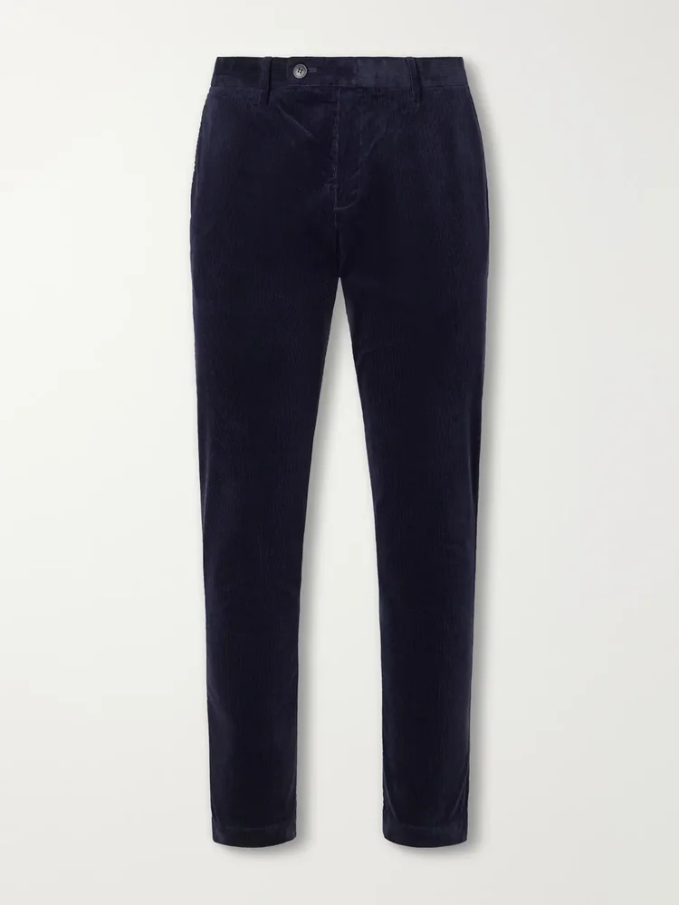 Straight-Leg Cotton-Corduroy Suit Trousers