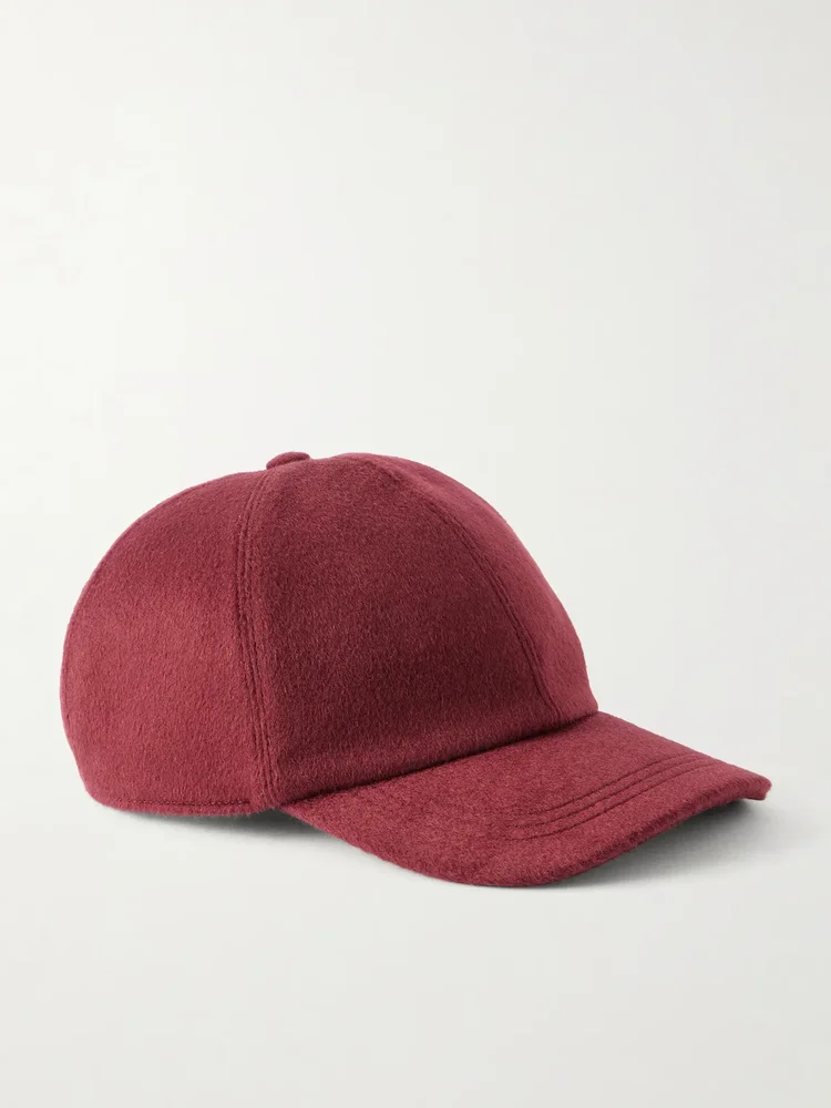 Logo-Appliquéd Wool Baseball Cap