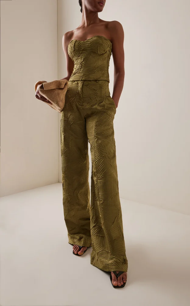 Carine Satin Wide Leg Pants