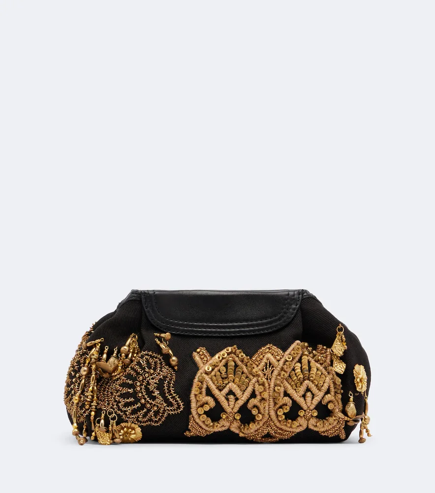 Small embellished clutch