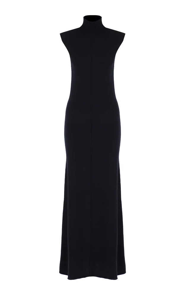 x Camille Charrière Wool-Cashmere Maxi Dress