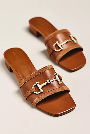 Maeve Horsebit Slide Sandals