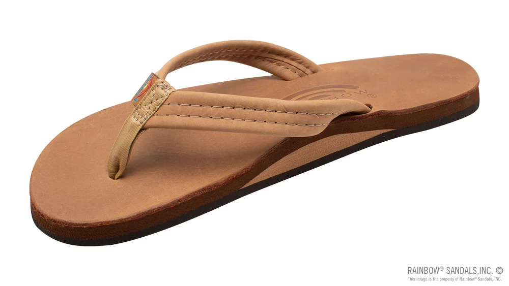 Luxury Leather - Single Layer Arch Support with a 3/4" Medium Strap in Buckskin