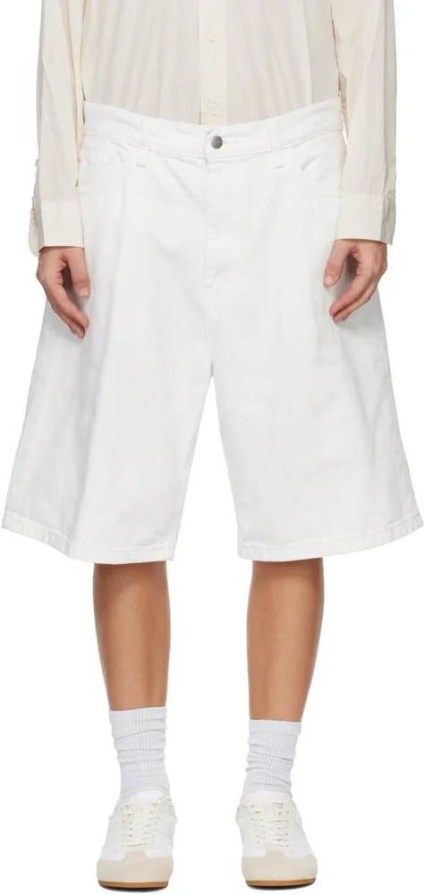 White Brandon Denim Shorts