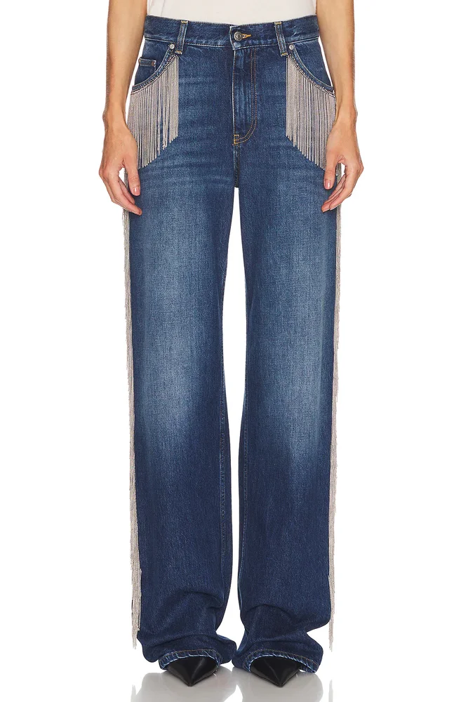 Chain Fringes Wide Leg