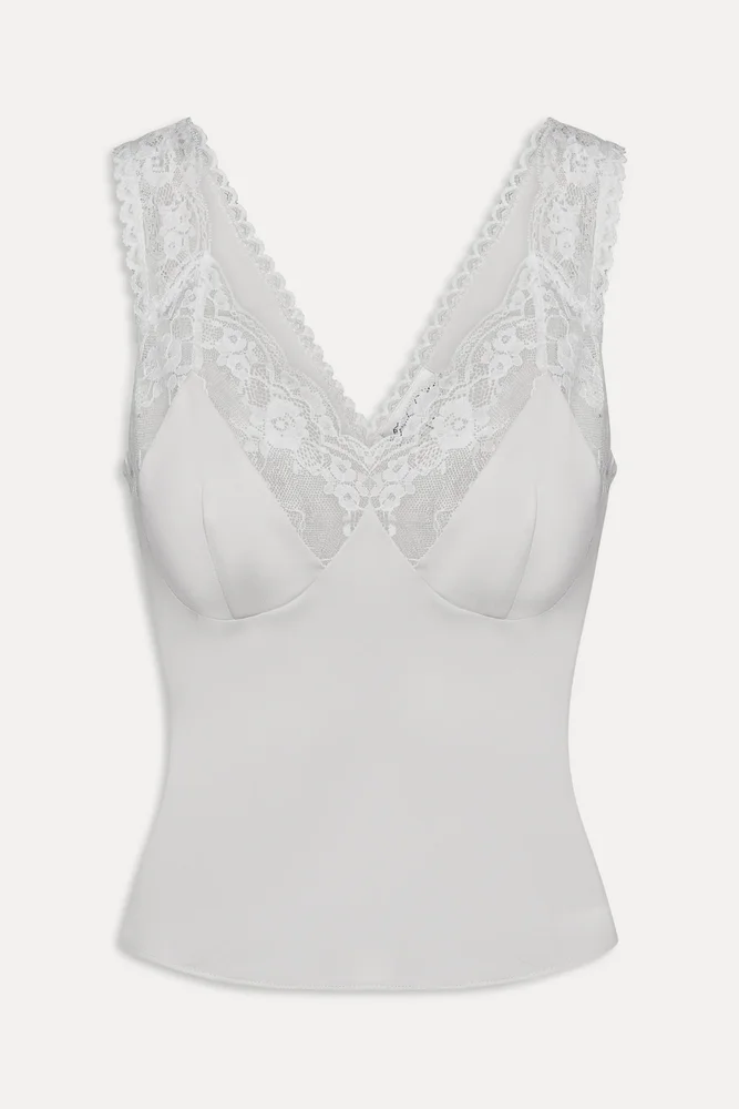 Maeve Top | White Lace
