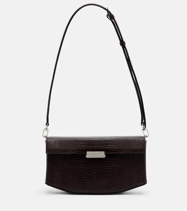 Clip Small leather shoulder bag