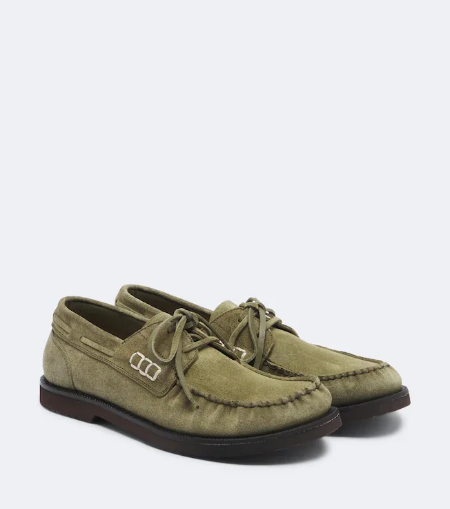 Suede boat shoes