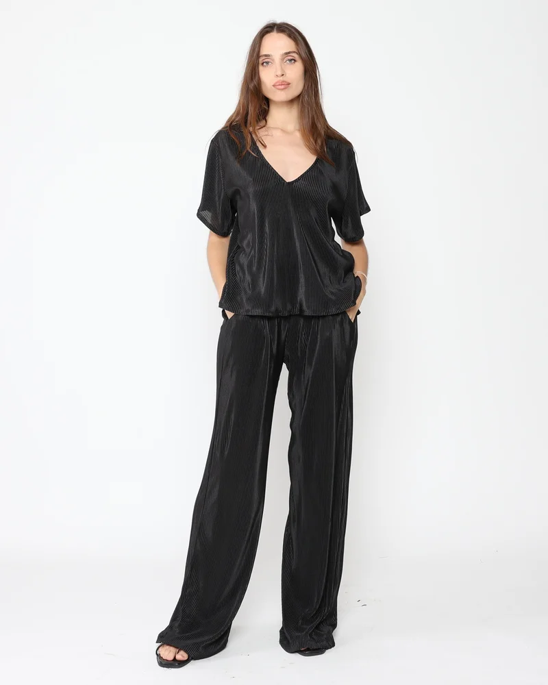 Ripley Rader Black Micropleat Lounge Pant