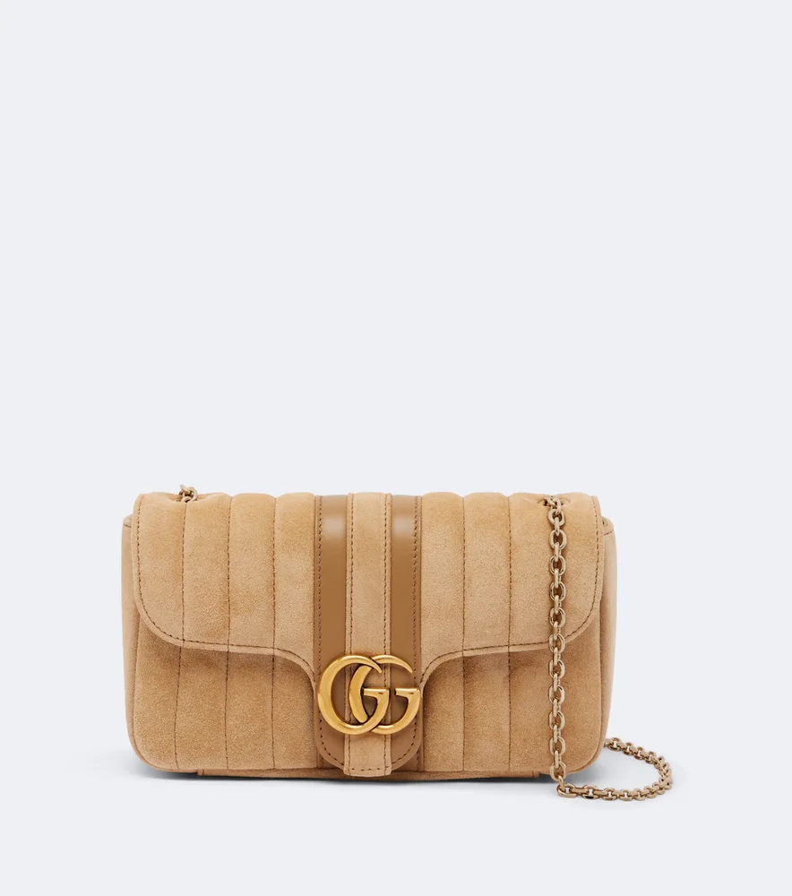 GG Marmont Mini suede shoulder bag