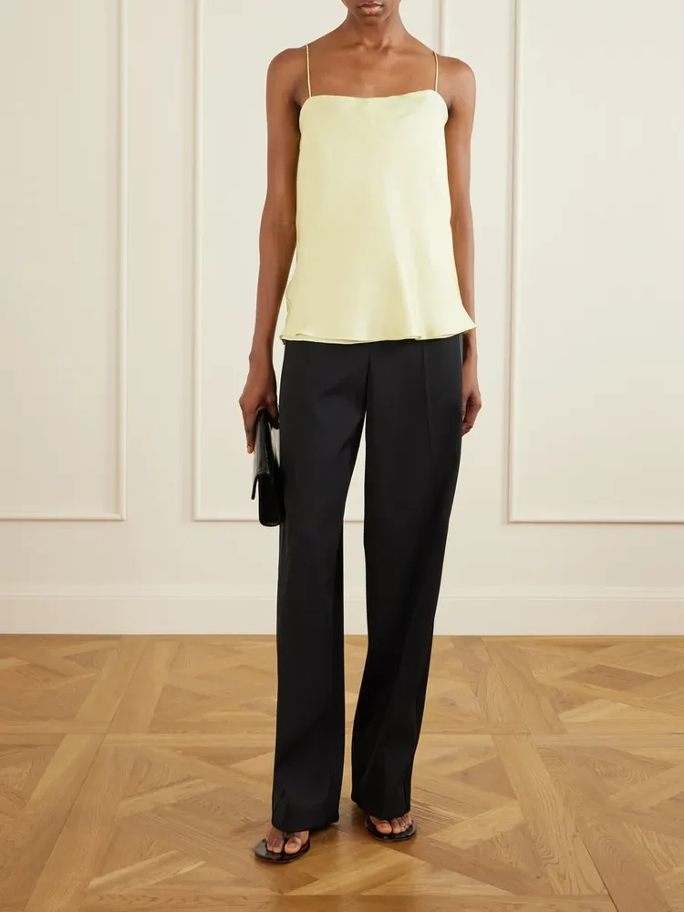 Silk-twill camisole