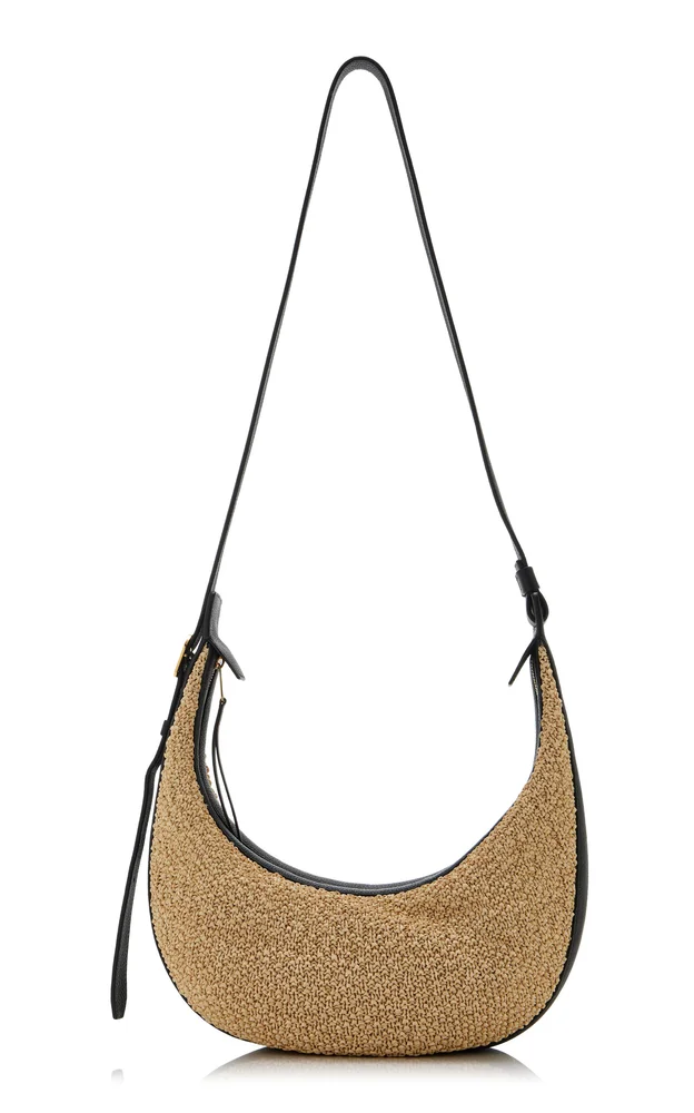 Augustina Small Raffia Crossbody Bag