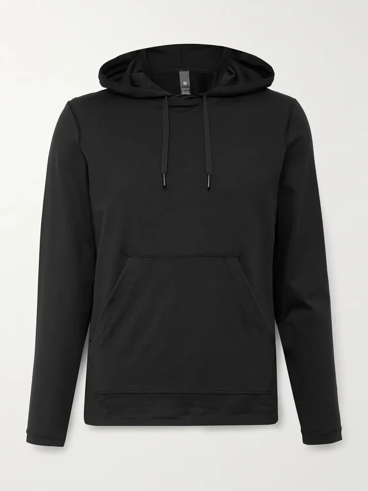 Stretch Recycled-Jersey Hoodie