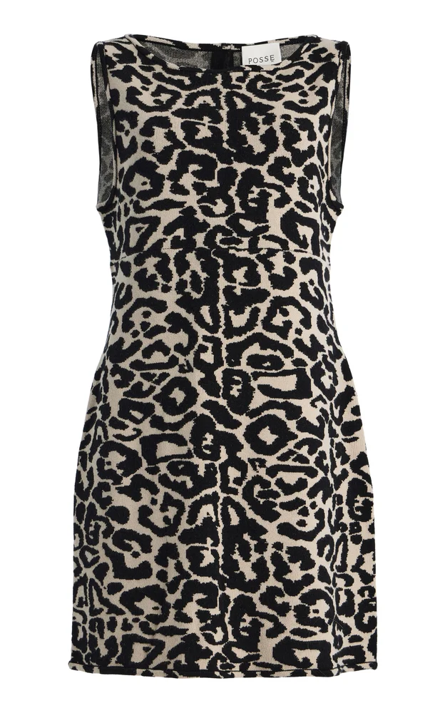 Exclusive Lexi Leopard Knit Mini Dress
