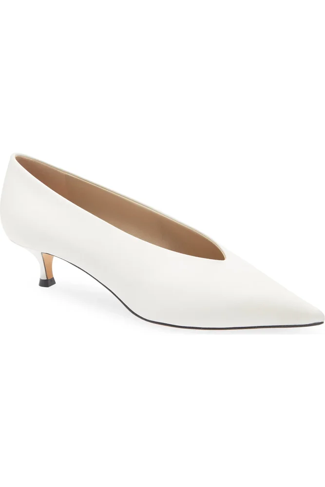 Babouche Kitten Heel Pointed Toe Pump