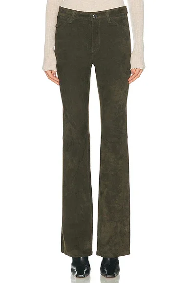 Suede Micro Flare Pant