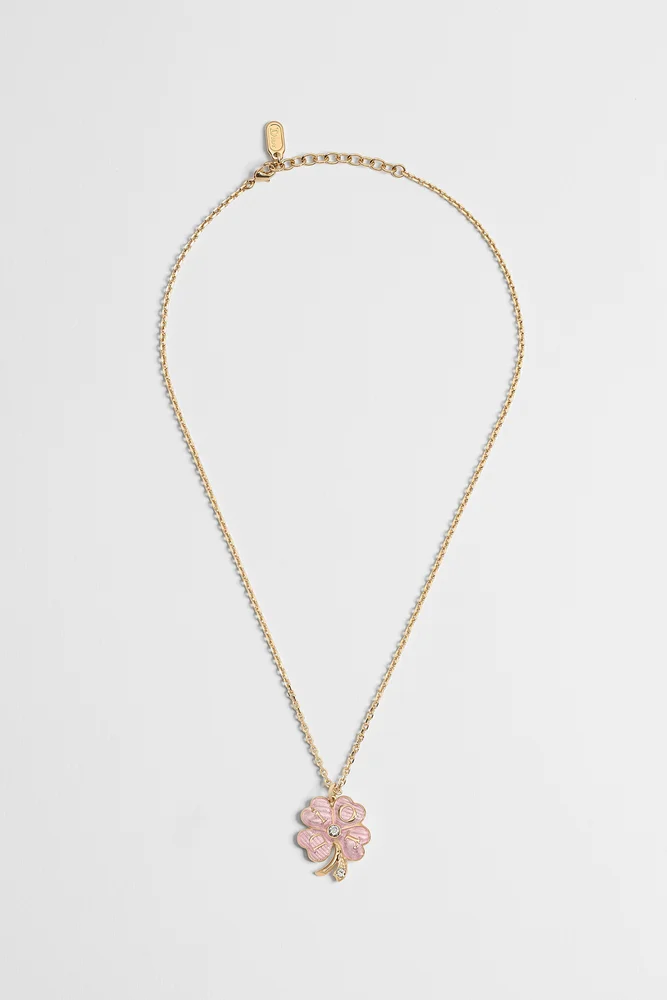 Dior Floral Clover Necklace