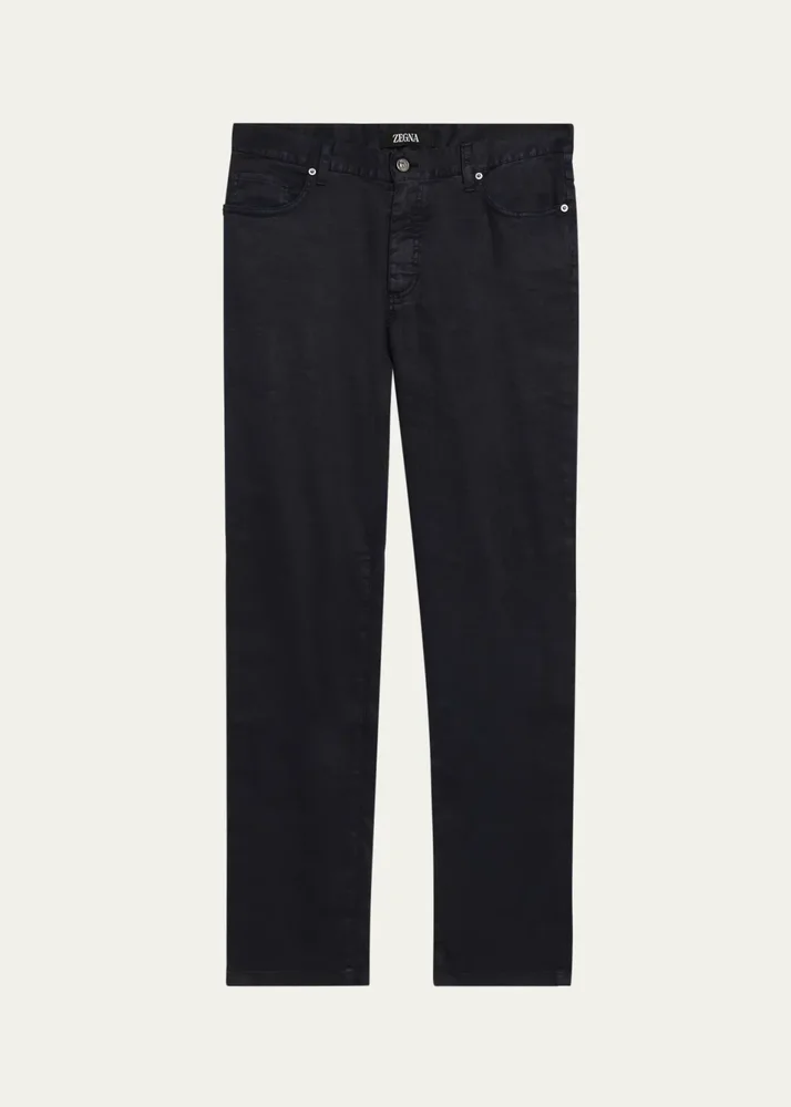 Men's Stretch Straight Leg Five-Pocket Pants