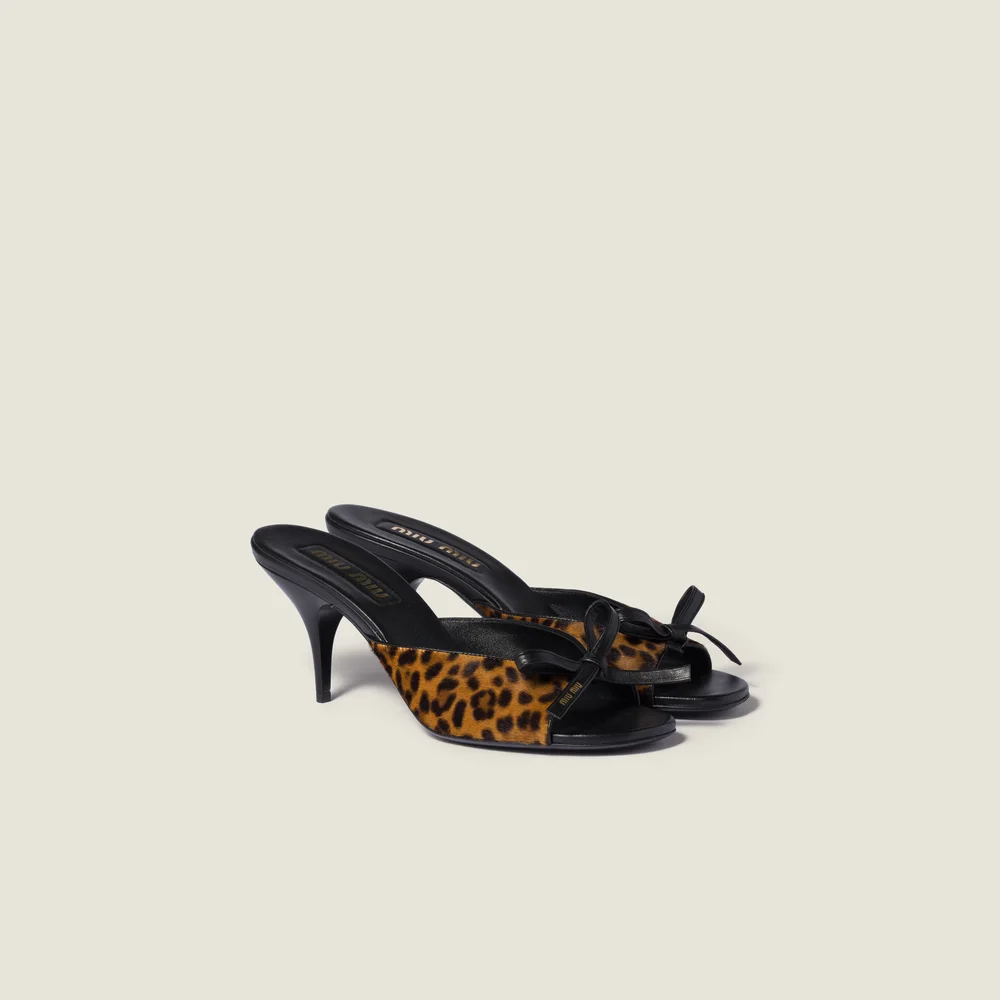 Leopard Mule Sandal