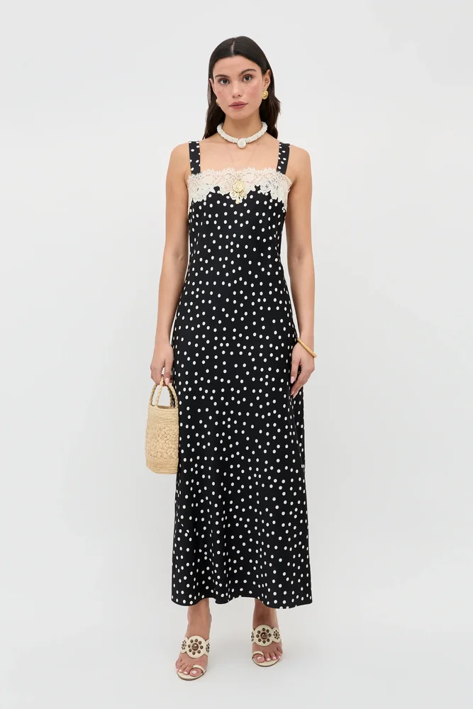 Rosamarie - Scattered Dot Black