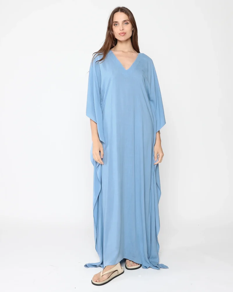 Chambray Linen Blend Caftan