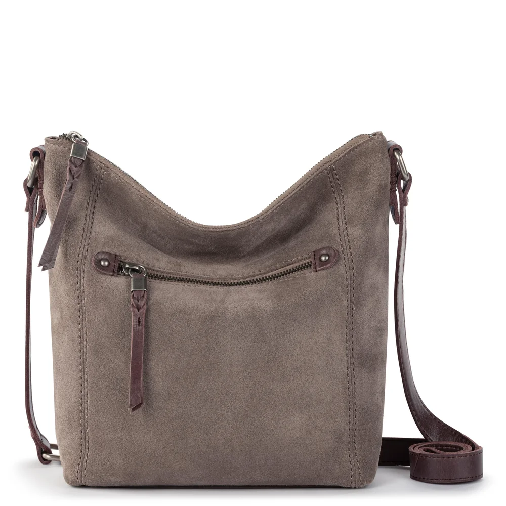 Ashland Crossbody, Leather, Mushroom Suede