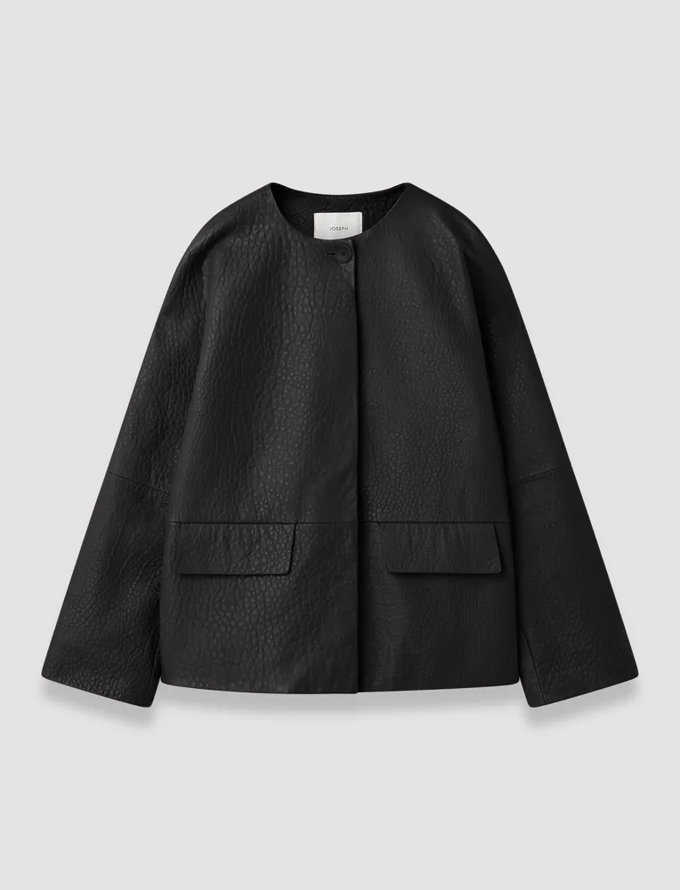 Barbs Pebble Leather Jacket