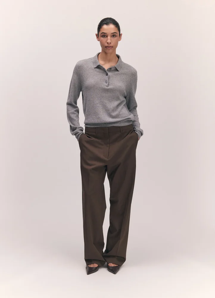 Aoife Cashmere Polo Shirt