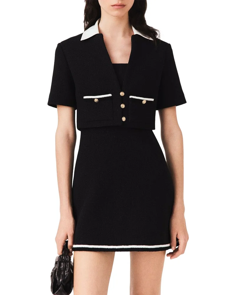 2 In 1 Tweed Dress
